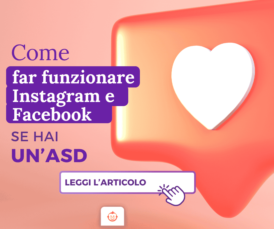 Come far funzionare Facebook e Instagram se hai un'Asd