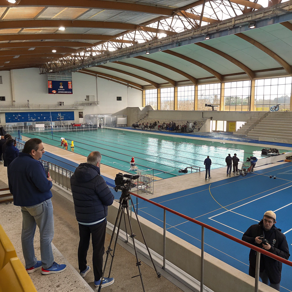 Allenatore e dirigenti di società sportiva durante organizzazione trasferta settore giovanile in ambiente multisport italiano