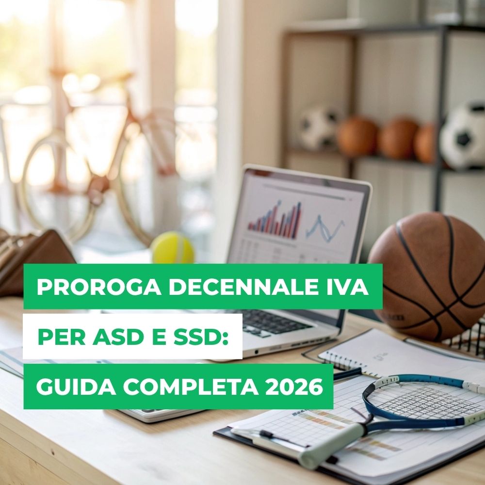 La proroga decennale IVA rappresenta una svolta decisiva per migliaia di Associazioni Sportive Dilettantistiche e Societ&agrave; Sportive Dilettantistiche in tutta Italia. Dopo mesi di incertezza normativa, il legislatore ha scelto di rinviare al 31 dicembre 2034 il passaggio dal regime di fuori campo IVA all&rsquo;esenzione IVA, garantendo cos&igrave; stabilit&agrave; amministrativa e operativa al settore sportivo dilettantistico.