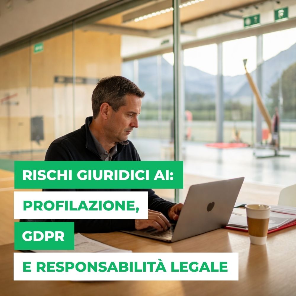 I rischi giuridici AI stanno emergendo con forza nel quotidiano di chi gestisce società sportive, associazioni no profit e strutture che utilizzano strumenti digitali avanzati. L’uso di chatbot, assistenti virtuali e motori di raccomandazione sta modificando il rapporto tra utente e tecnologia: non più solo domande e risposte, ma sistemi che suggeriscono, orientano e talvolta sembrano decidere al posto nostro. Il punto critico non è tanto l’errore tecnico dell’intelligenza artificiale, quanto l’assertività con cui l’output viene presentato come affidabile e personalizzato.