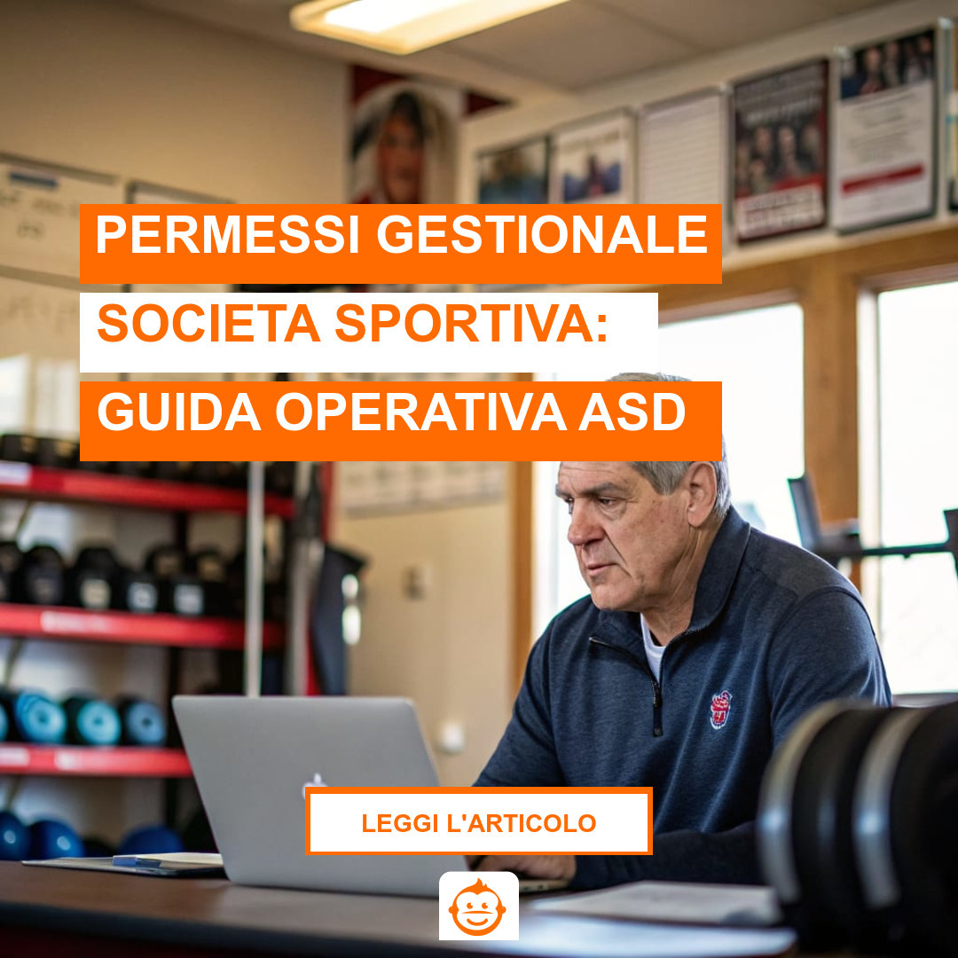 Presidente di società sportiva gestisce permessi gestionale per controllo accessi segreteria ASD