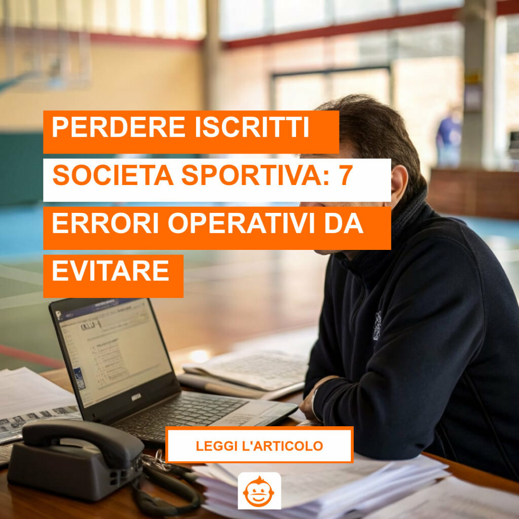 Presidente associazione sportiva gestisce segreteria per evitare di perdere iscritti società sportiva